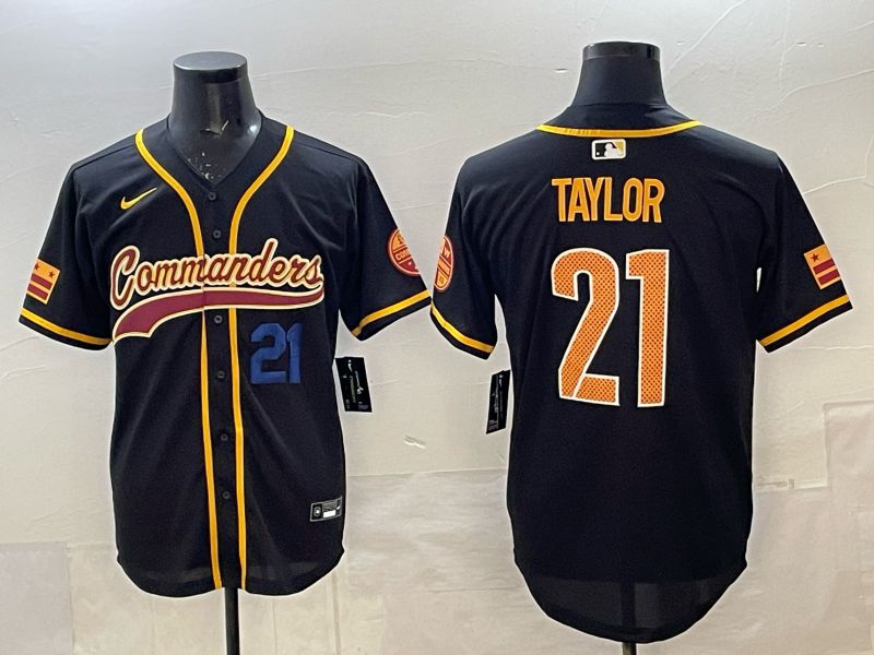 Men 2025 Nike Washington Commanders #21 Taylor Black 3th generation Joint Name Limited NFL Jersey 003->washington commanders->NFL Jersey